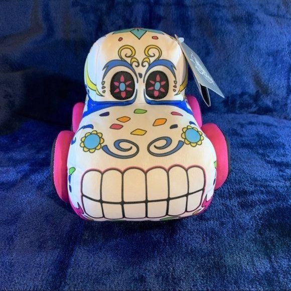 Disney Parks Coco Day of The Dead Skull Sugar Car Plush - Picture 10 of 10